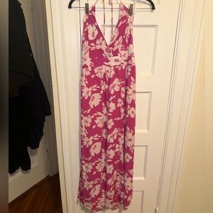 Floral Lulu’s Maxi Halter Dress